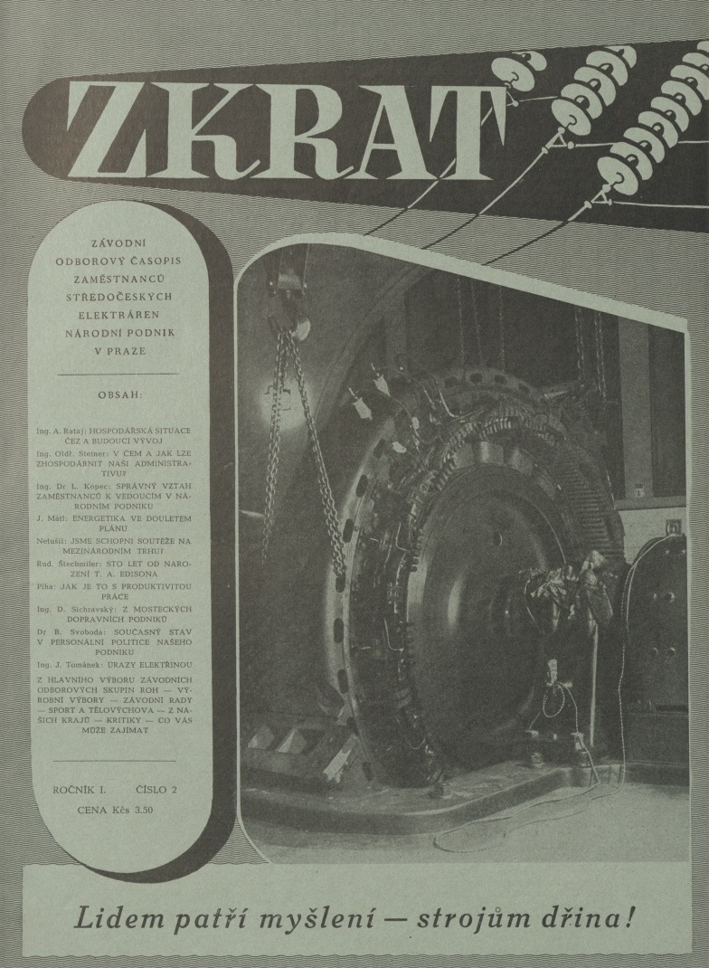 Náhledový obrázek Zkrat, rok 1947, číslo 2 - 1
