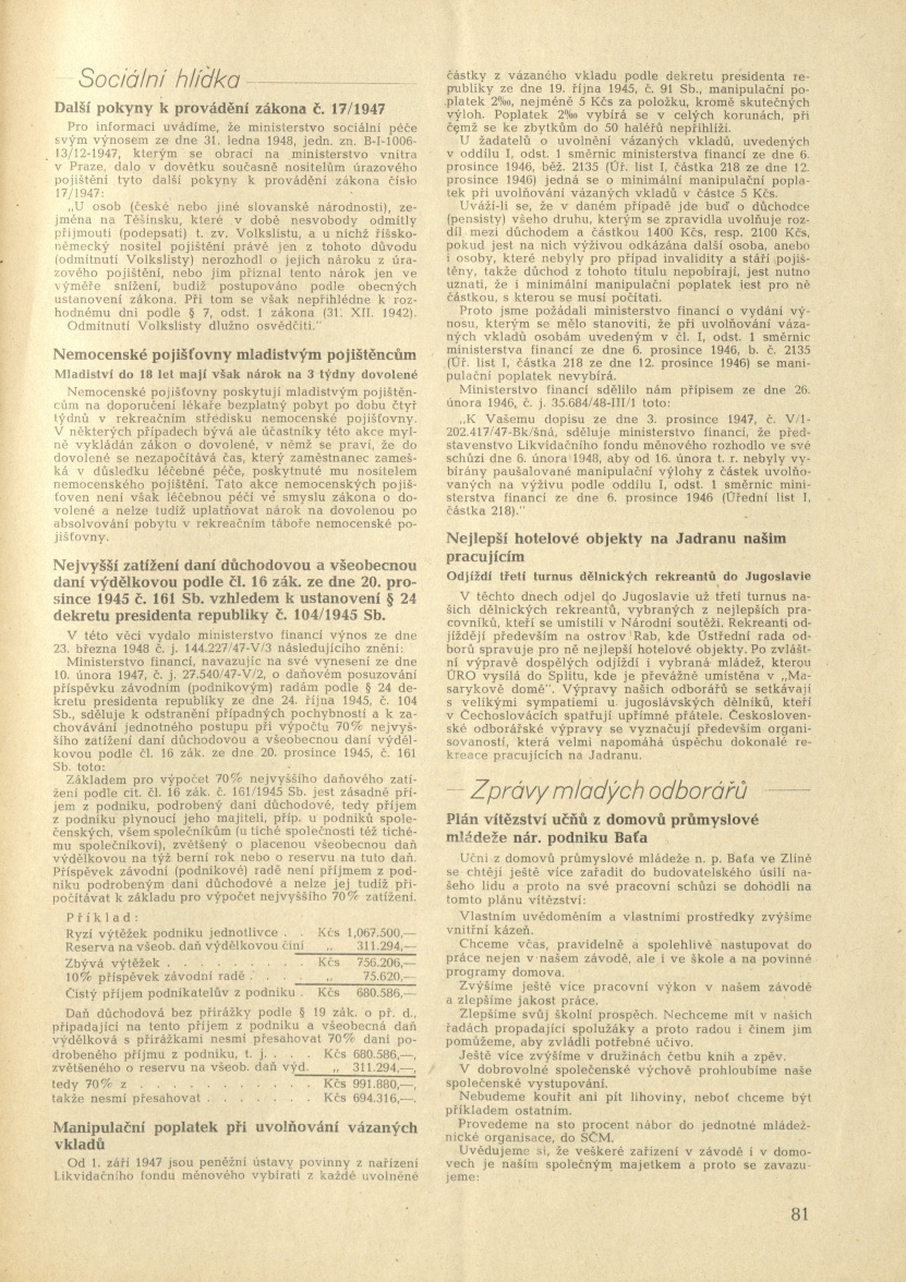 Náhledový obrázek Zkrat, rok 1948, číslo 6-7 - 21