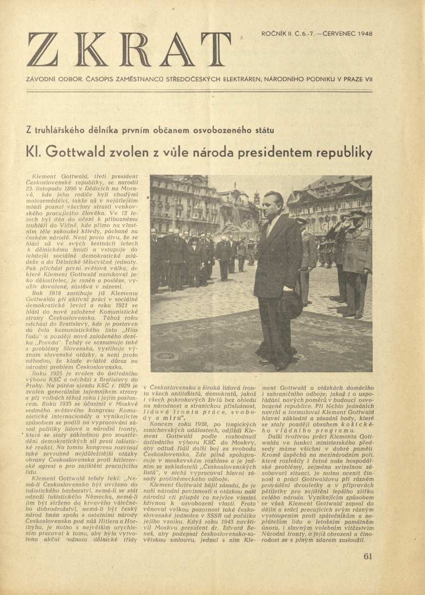 Náhledový obrázek Zkrat, rok 1948, číslo 6-7 - 1