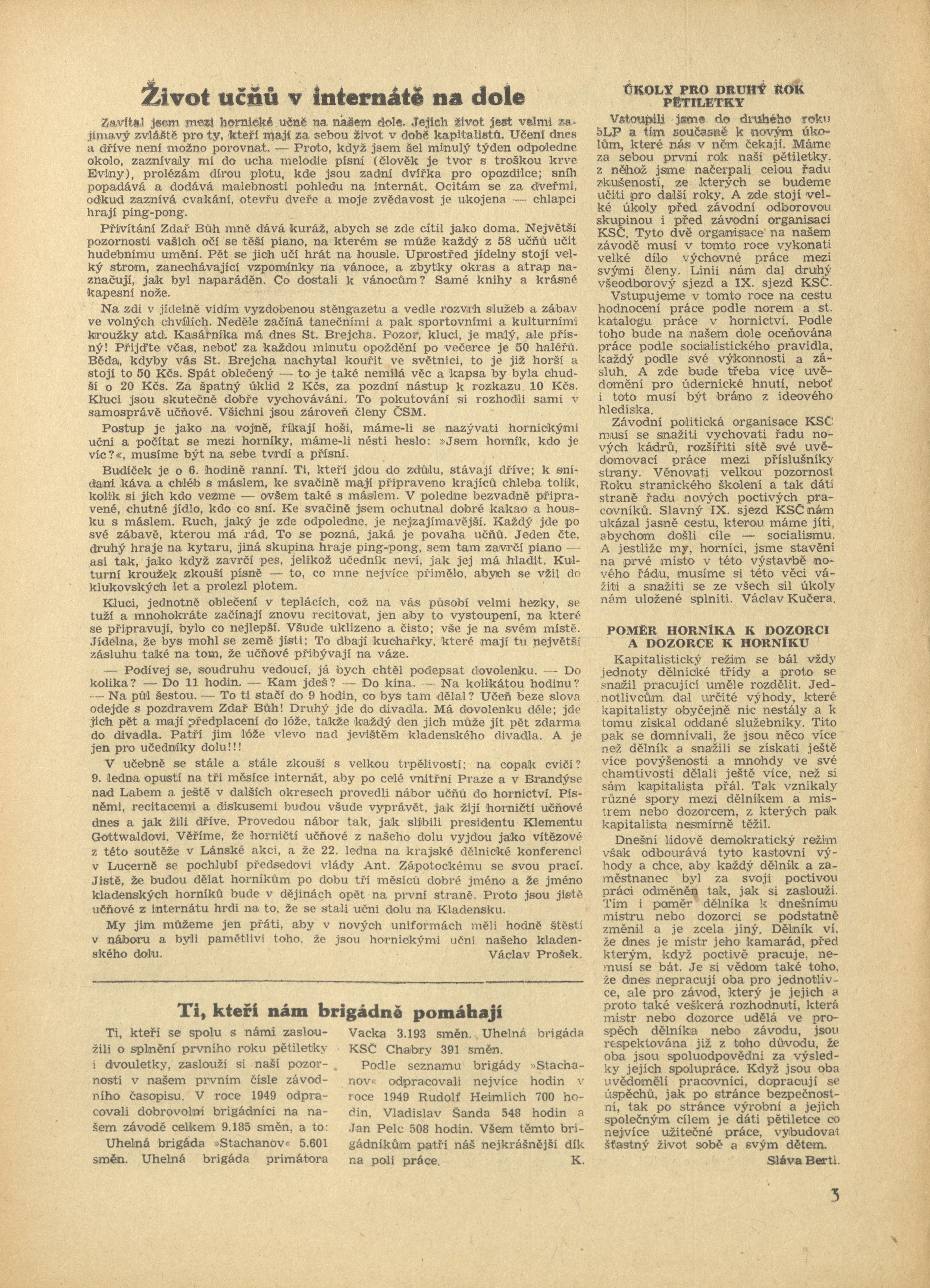 Náhledový obrázek Zlepšovatel, rok 1950, číslo 1 - 3