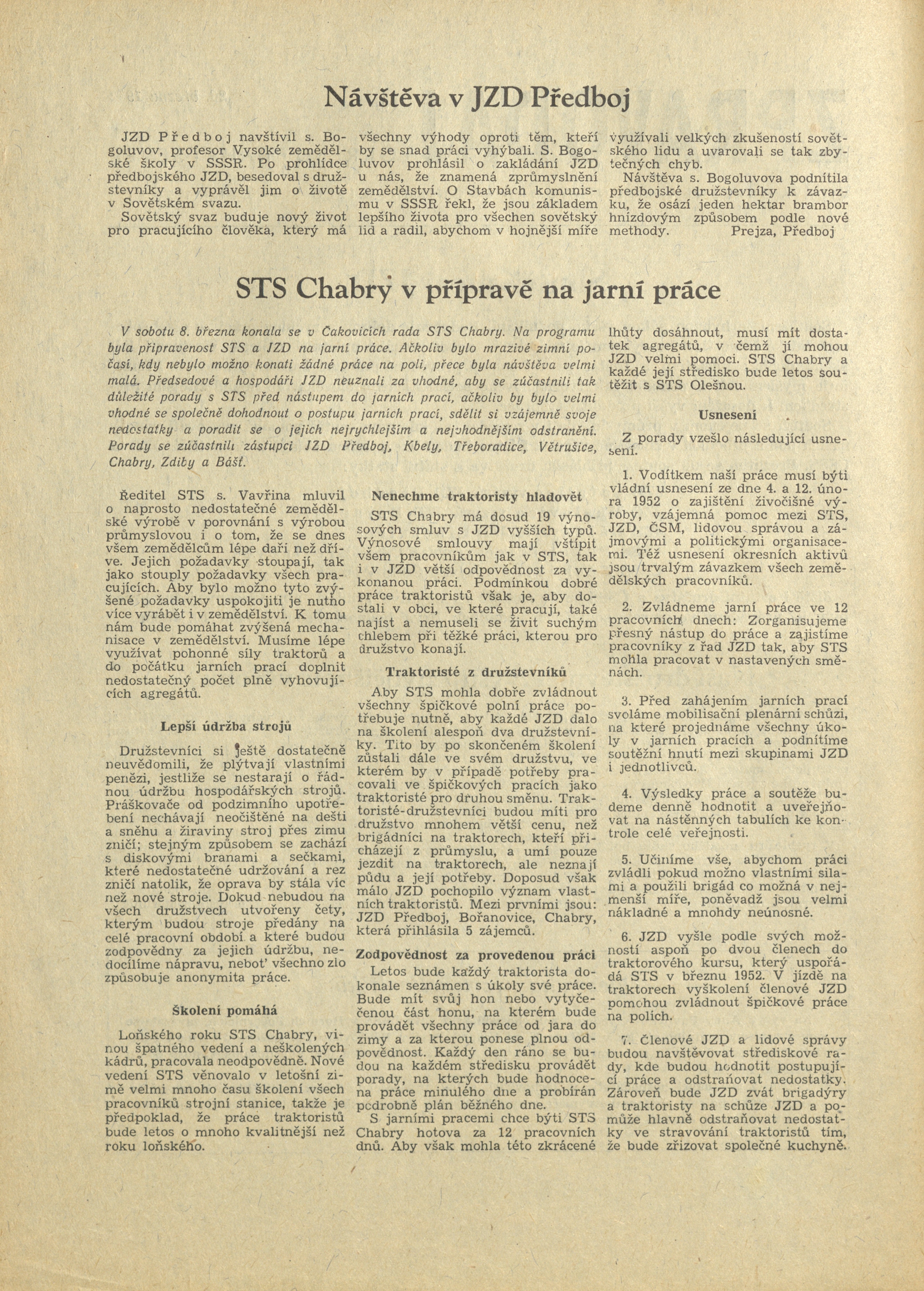 Náhledový obrázek Zpravodaj okresu Praha-sever, rok 1952, číslo 3-4 - 2