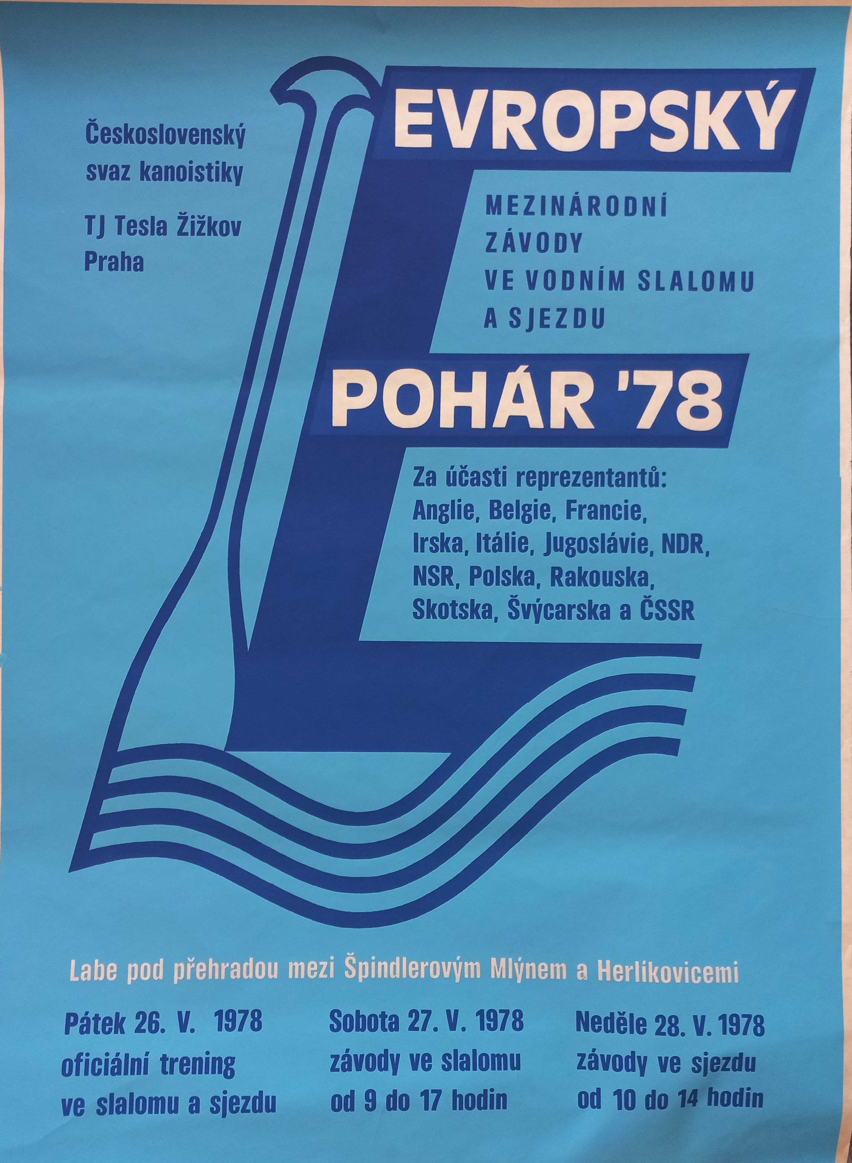 Náhledový obrázek Evropský pohár ´78. Mezinárodní závody ve vodním slalomu a sjezdu - 1