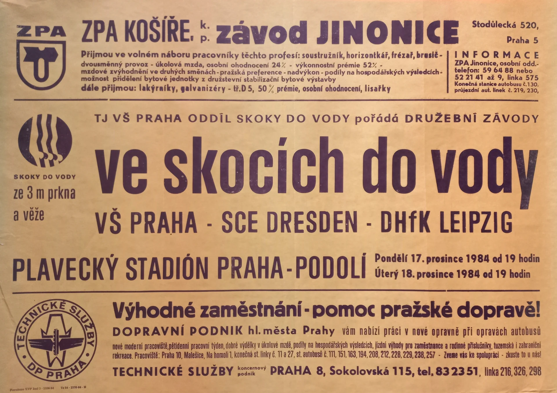 Náhledový obrázek předmětu Družební závody ve skocích do vody