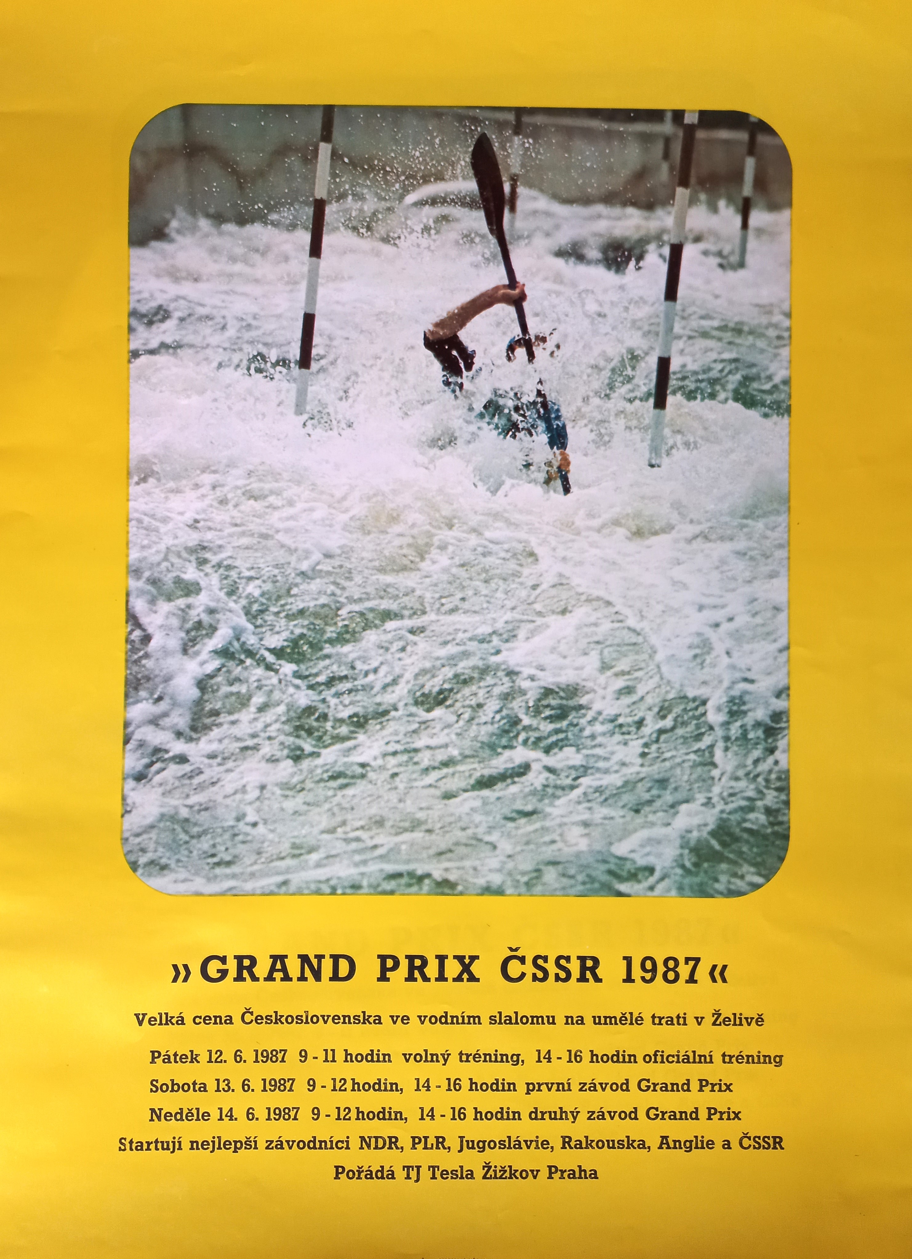 Náhledový obrázek Grand Prix ČSSR 1987. Velká cena Československa ve vodním slalomu na umělé trati v Želivě - 1