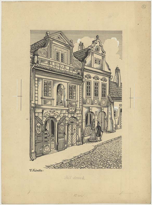 Náhledový obrázek Ilustrace - Pod staropražským nebem - 1