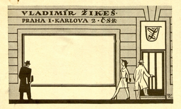 Náhledový obrázek Výklad Žikešova knihkupectví - 1