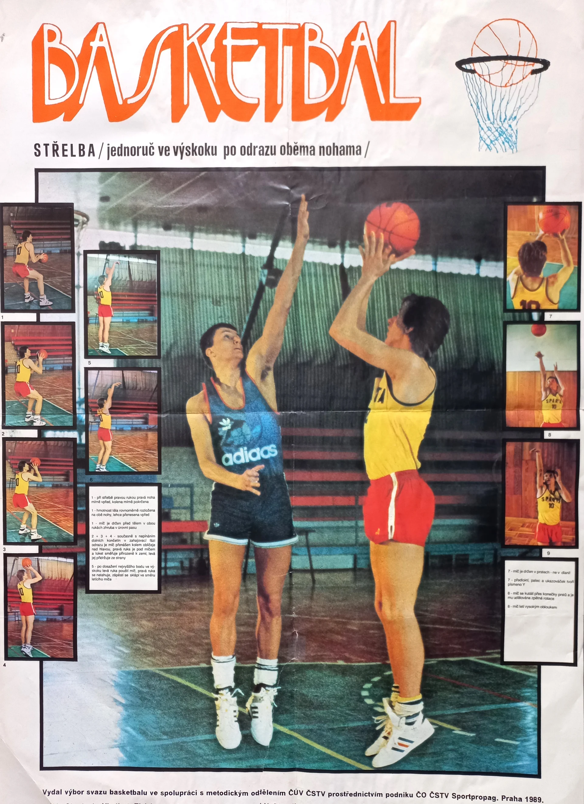 Náhledový obrázek předmětu Basketbal. Střelba (jednoruč ve výskoku po odrazu oběma nohama)