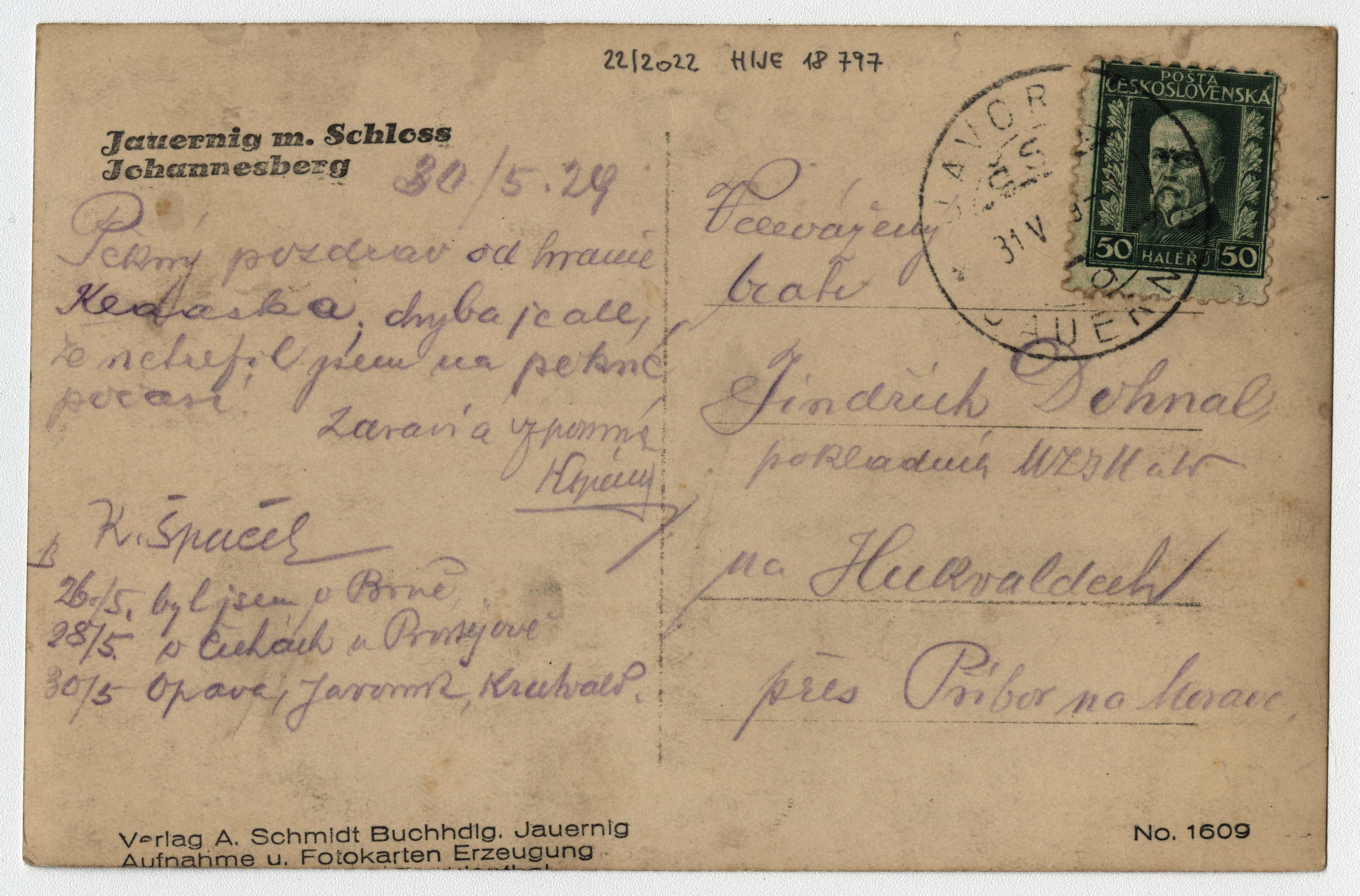 Náhledový obrázek Javorník (čb. pohlednice) - 2