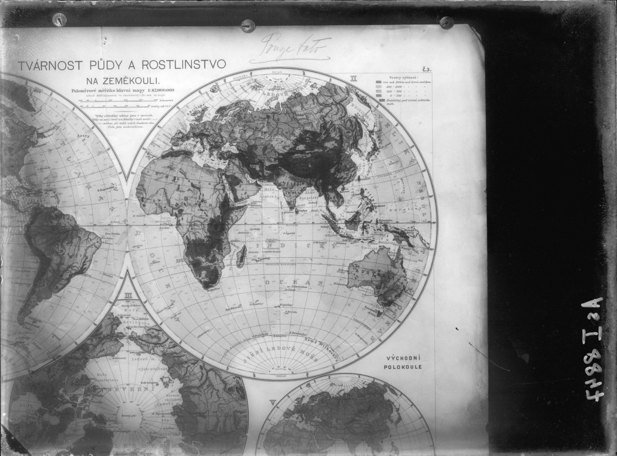 Náhledový obrázek Mapa světa (Euroasie, Afrika, Austrálie) - 2