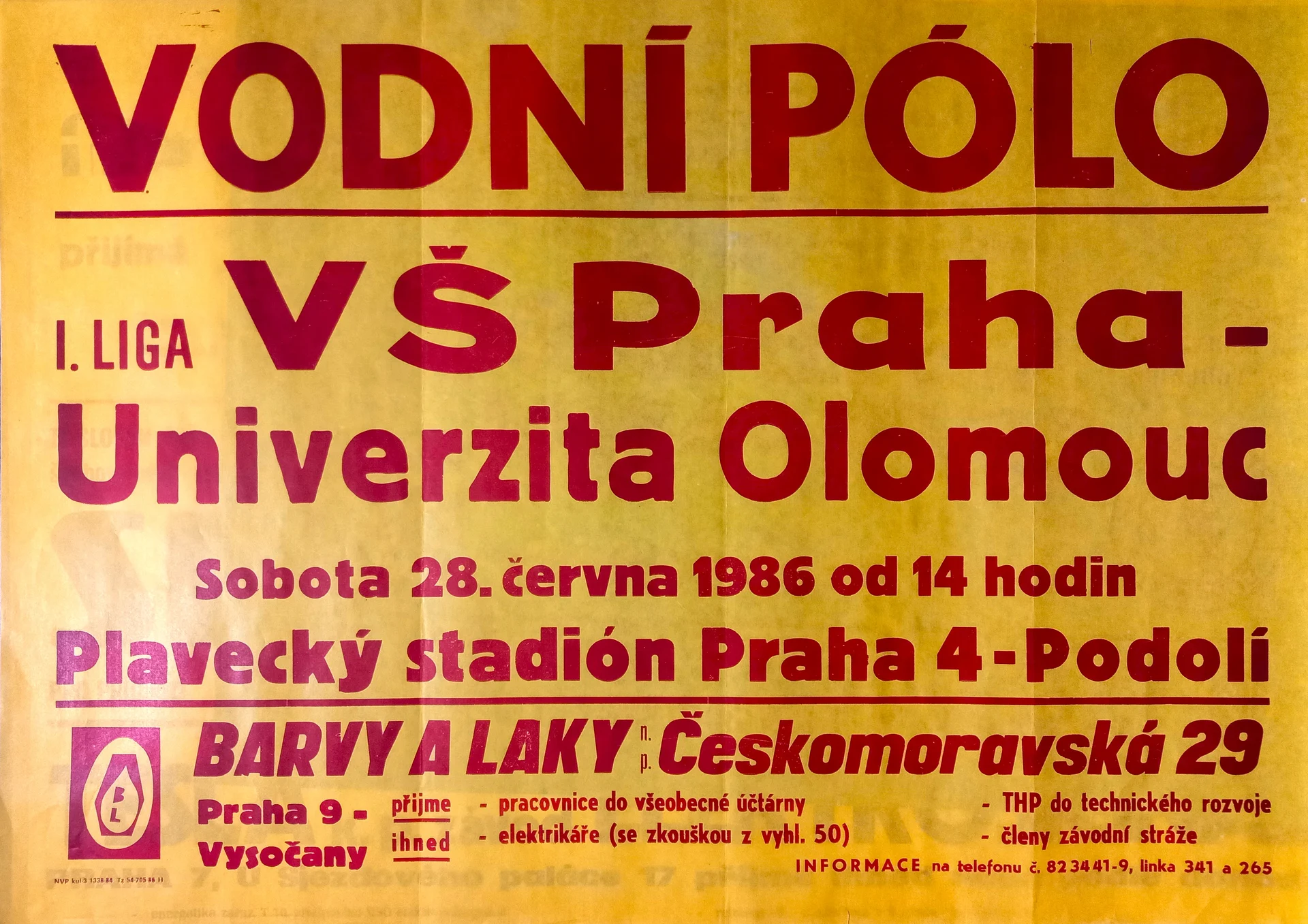 Náhledový obrázek předmětu Vodní pólo. VŠ Praha - Univerzita Olomouc
