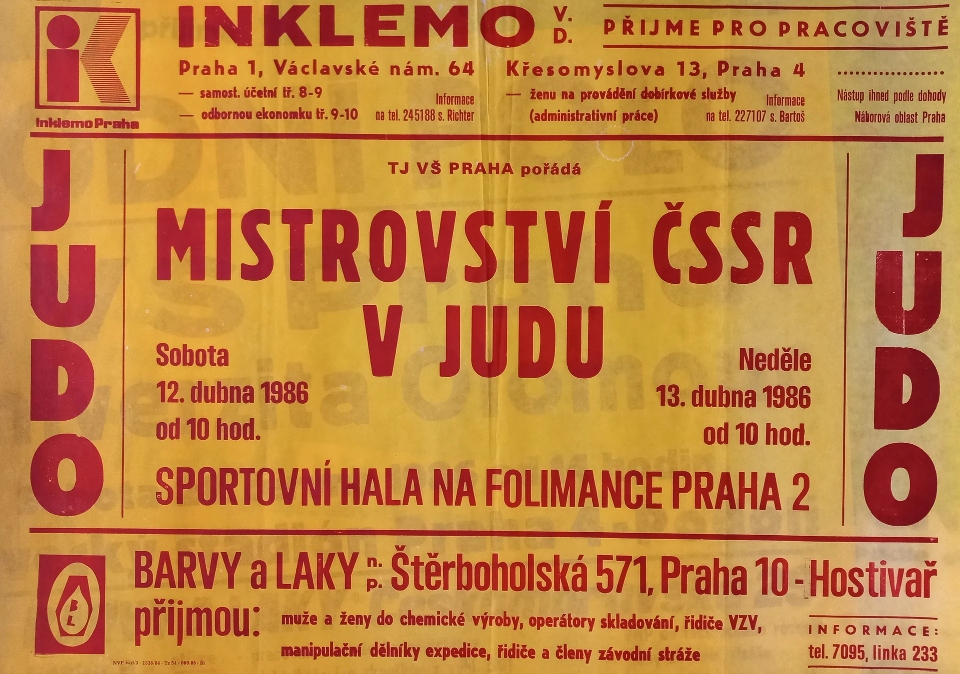 Náhledový obrázek předmětu Mistrovství ČSSR v judu
