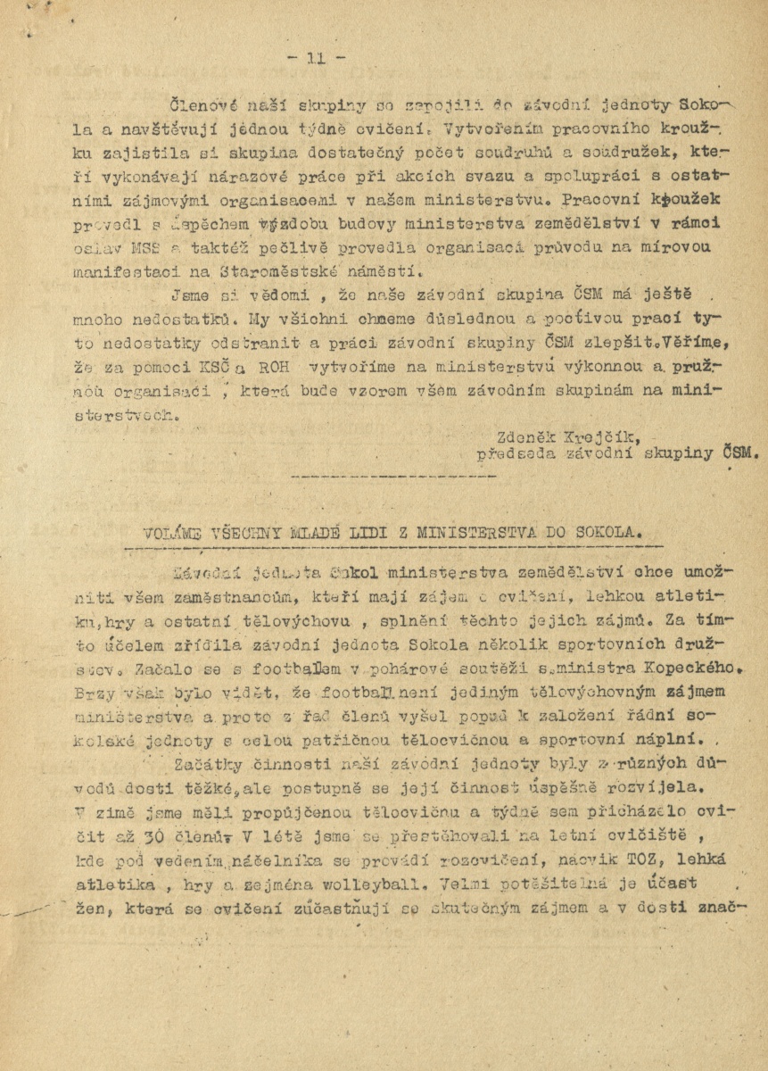 Náhledový obrázek Kupředu, rok 1950, číslo 1 - 11