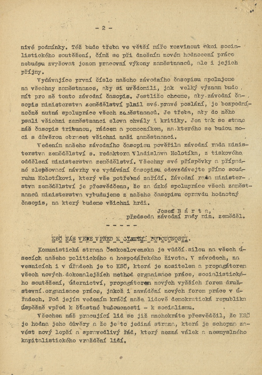 Náhledový obrázek Kupředu, rok 1950, číslo 1 - 2
