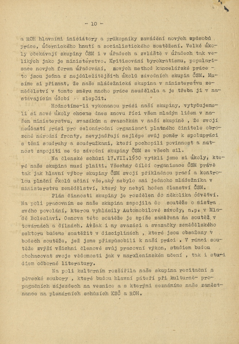 Náhledový obrázek Kupředu, rok 1950, číslo 1 - 10