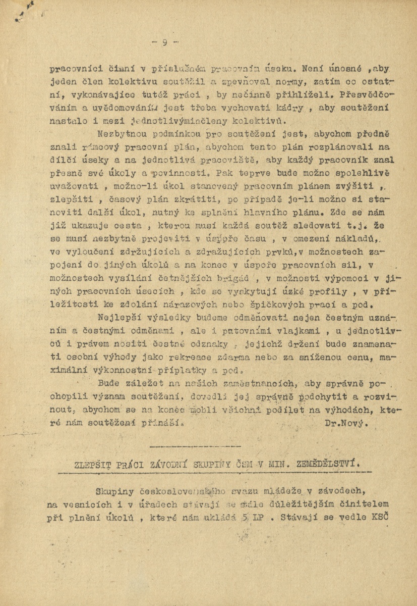 Náhledový obrázek Kupředu, rok 1950, číslo 1 - 9