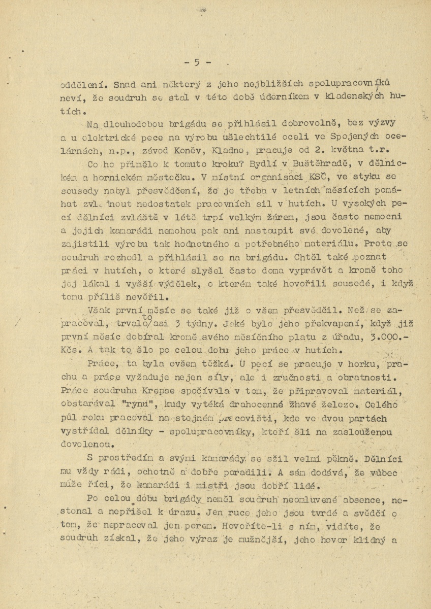 Náhledový obrázek Kupředu, rok 1950, číslo 2 - 5