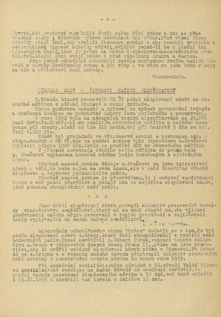 Náhledový obrázek Kupředu, rok 1953, číslo 9 - 4