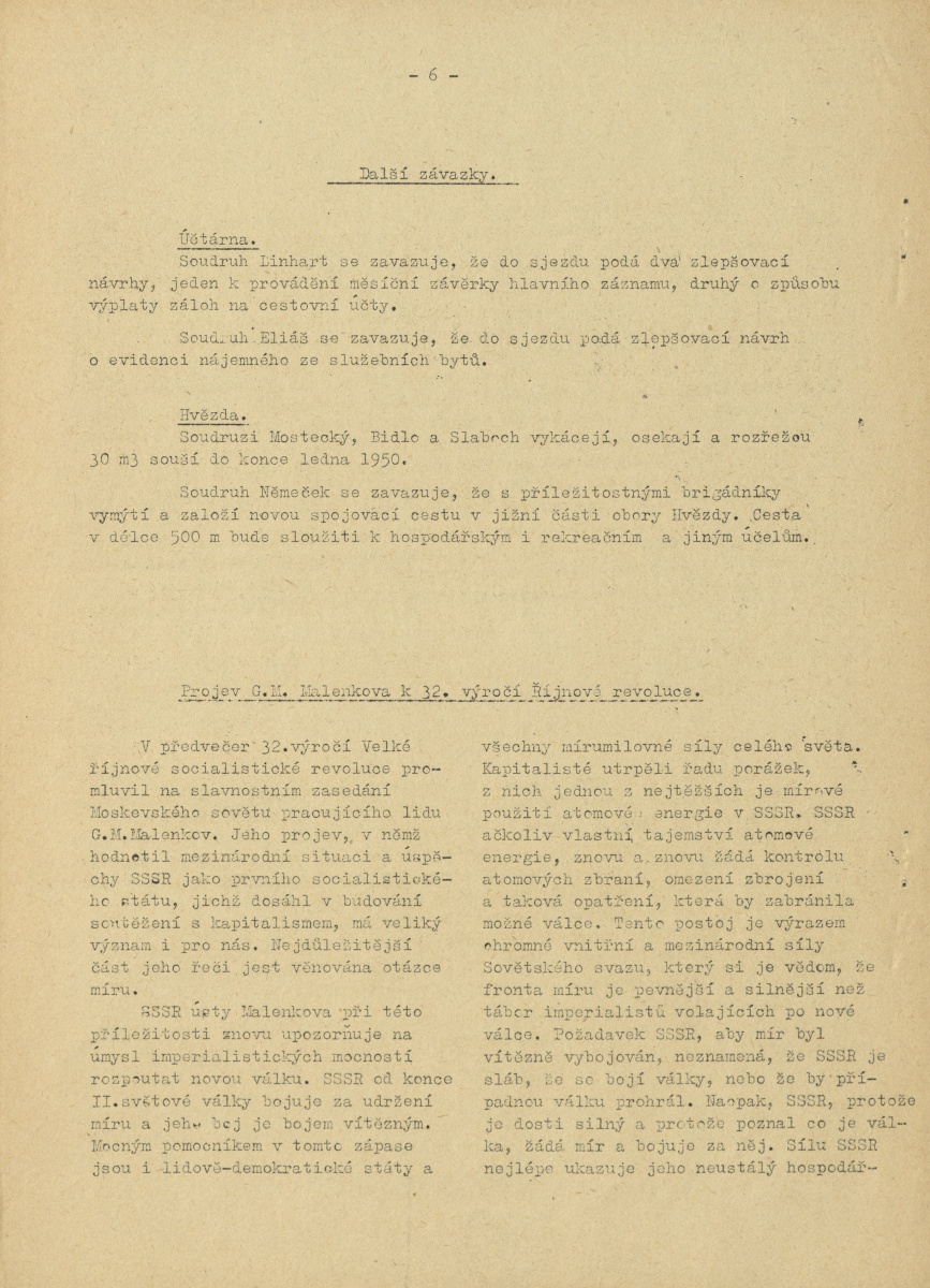 Náhledový obrázek Kupředu levá, rok 1949, číslo 1 - 6