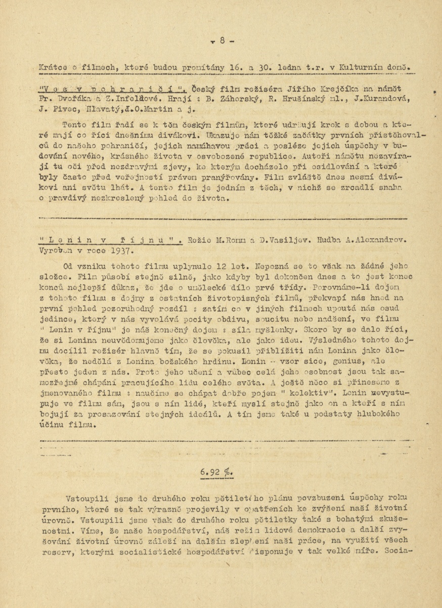 Náhledový obrázek Kupředu levá, rok 1950, číslo 1 - 8