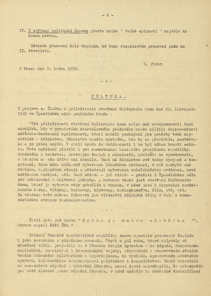 Náhledový obrázek Kupředu levá, rok 1950, číslo 1 - 6