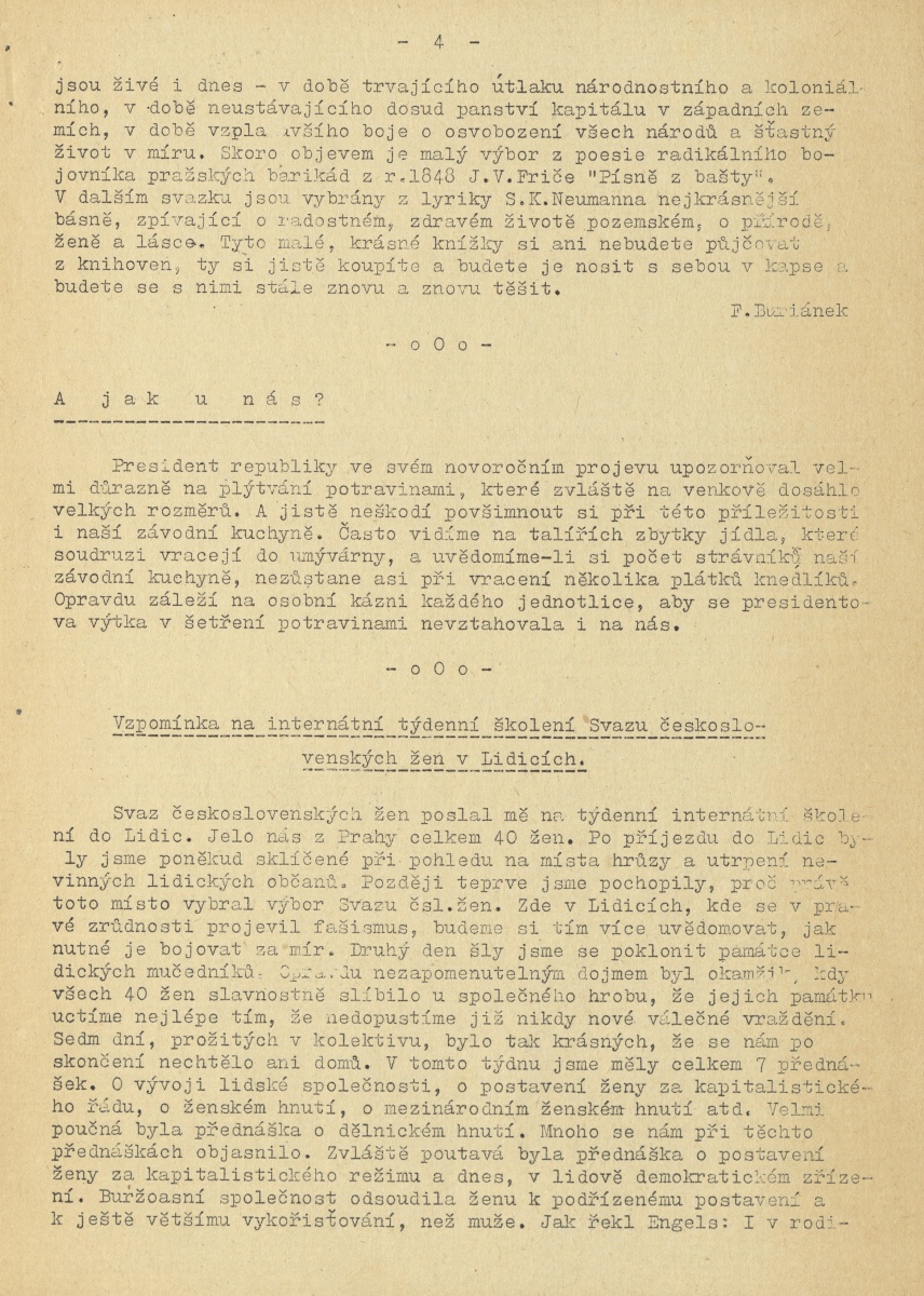 Náhledový obrázek Kupředu levá, rok 1951, číslo 1 - 4
