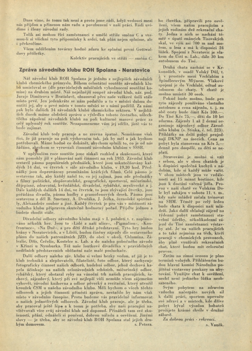 Náhledový obrázek Kupředu, Spolano!, rok 1953, č.1-2 - 7