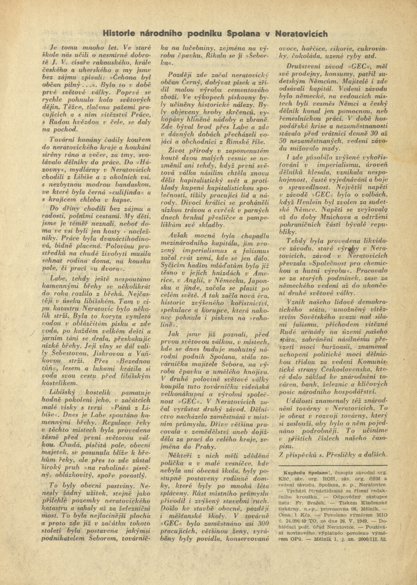 Náhledový obrázek Kupředu, Spolano!, rok 1953, č.1-2 - 8