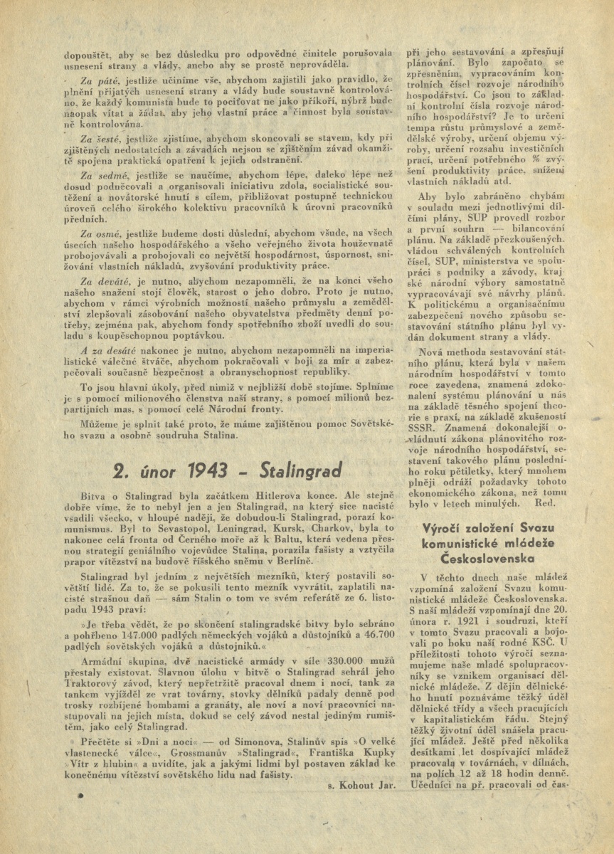 Náhledový obrázek Kupředu, Spolano!, rok 1953, č.3-4 - 2