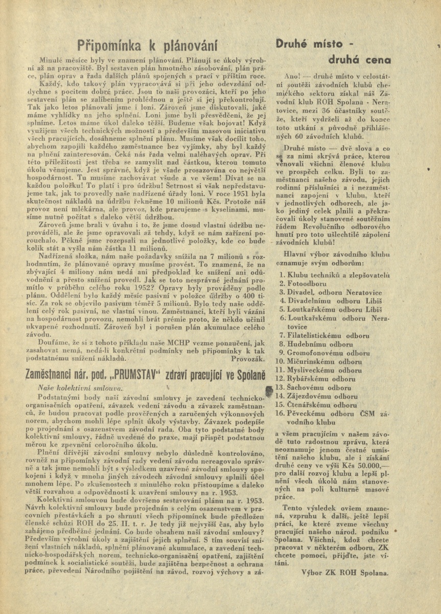 Náhledový obrázek Kupředu, Spolano!, rok 1953, č.3-4 - 7