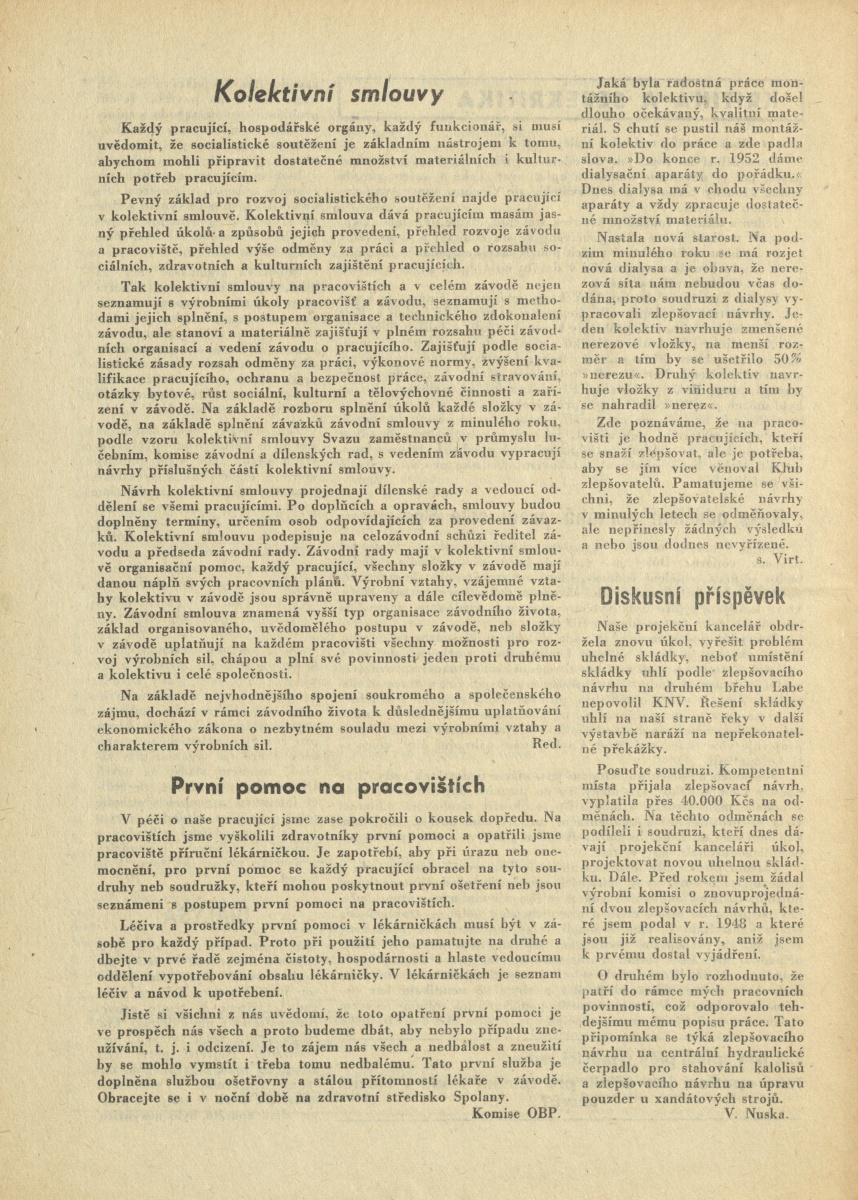 Náhledový obrázek Kupředu, Spolano!, rok 1953, č.3-4 - 6