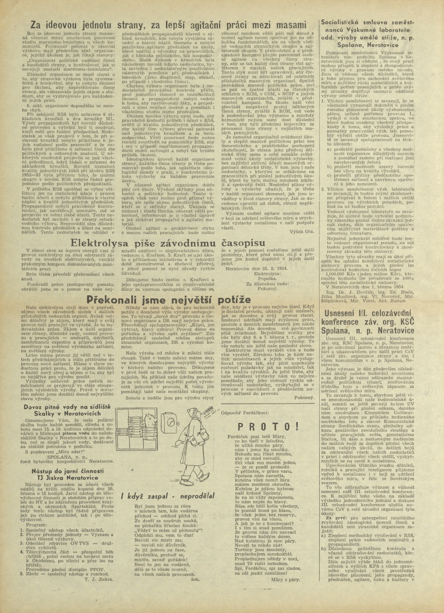 Náhledový obrázek Kupředu, Spolano!, rok 1954, č.9-10 - 2