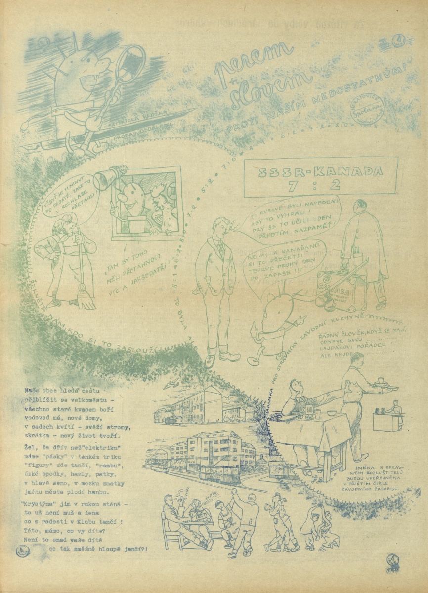 Náhledový obrázek Kupředu, Spolano!, rok 1954, č.9-10 - 4