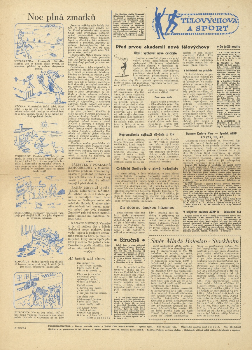 Náhledový obrázek Mladoboleslavsko, rok 1958, č.1 - 4