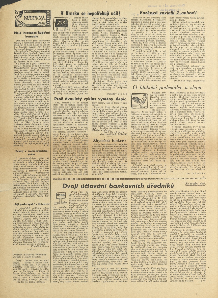 Náhledový obrázek Mladoboleslavsko, rok 1958, č.1 - 2
