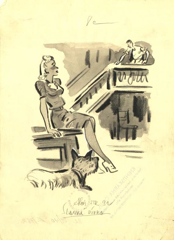 Náhledový obrázek Ilustrace - Sladká dívka - 1