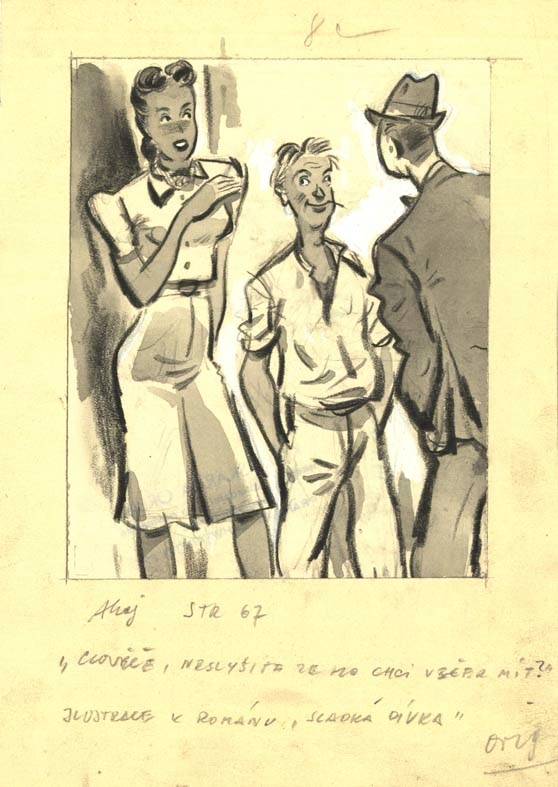 Náhledový obrázek Ilustrace - Sladká dívka - 1