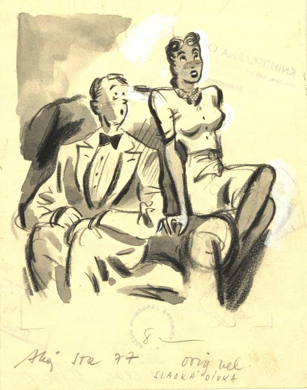 Náhledový obrázek Ilustrace - Sladká dívka - 1
