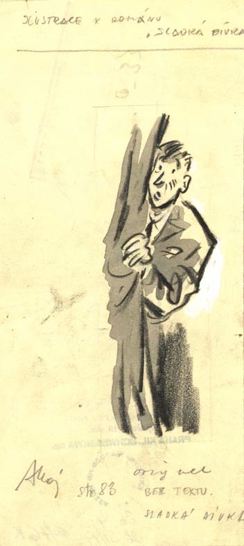 Náhledový obrázek Ilustrace - Sladká dívka - 1