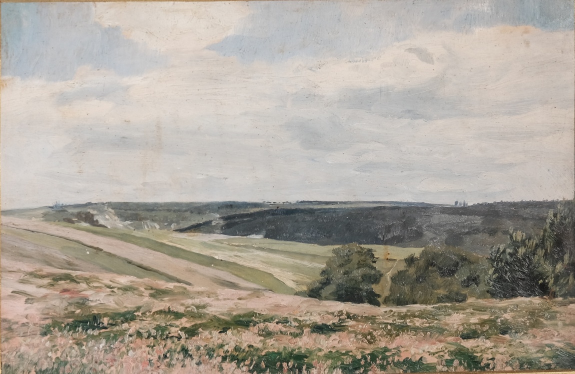 Náhledový obrázek Krajina s vřesem - 1
