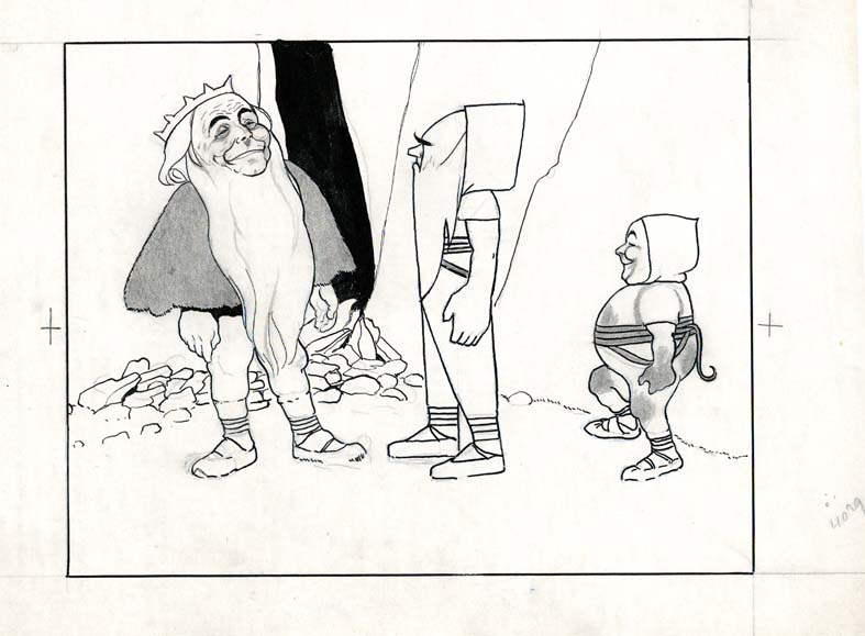 Náhledový obrázek Ilustrace - Král Myška a princ Junák - 1
