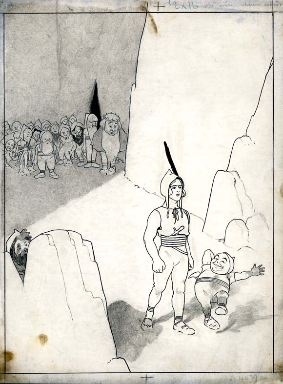 Náhledový obrázek Ilustrace - Král Myška a princ Junák - 1