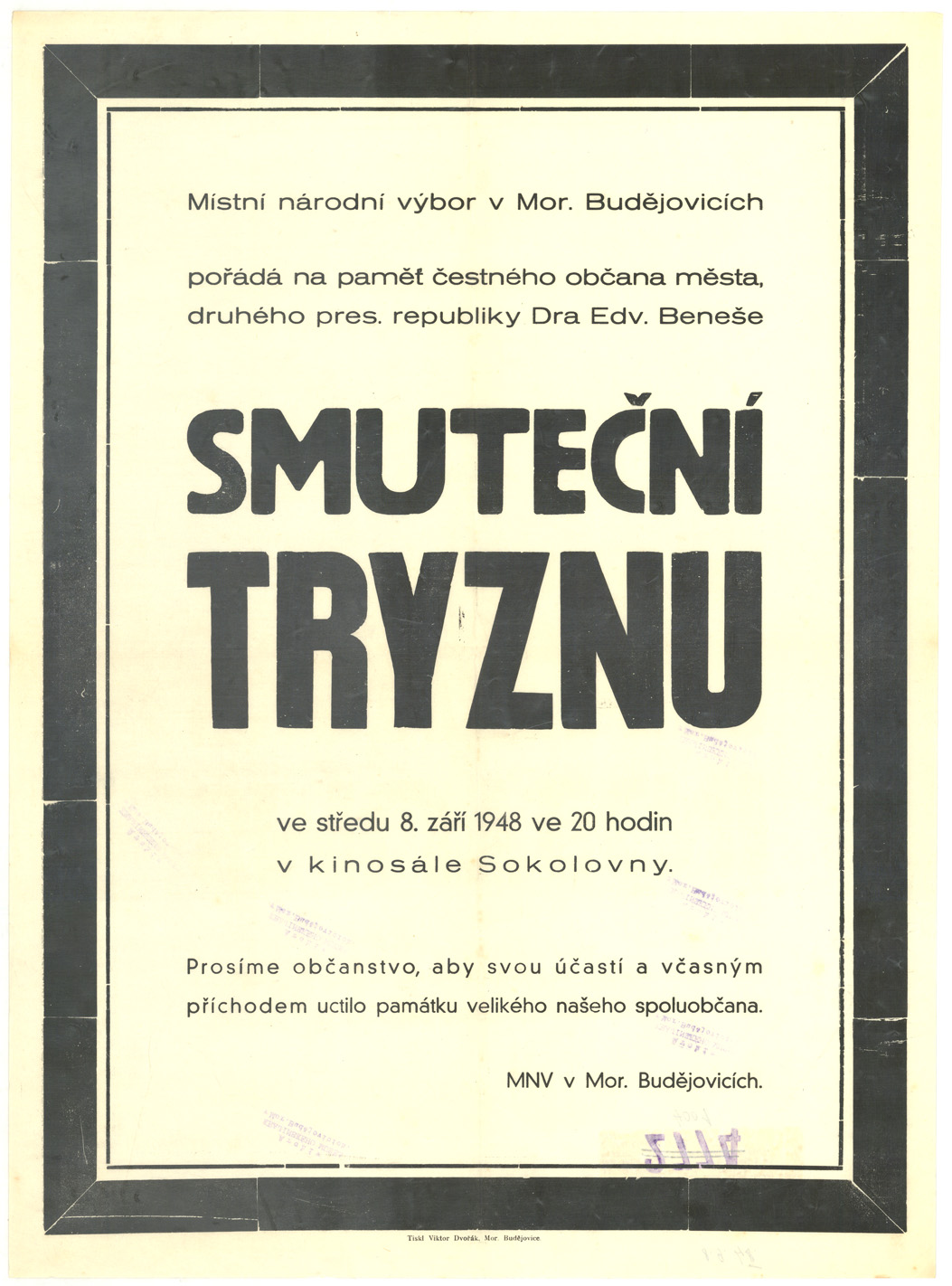 Náhledový obrázek Smuteční tryzna - 1
