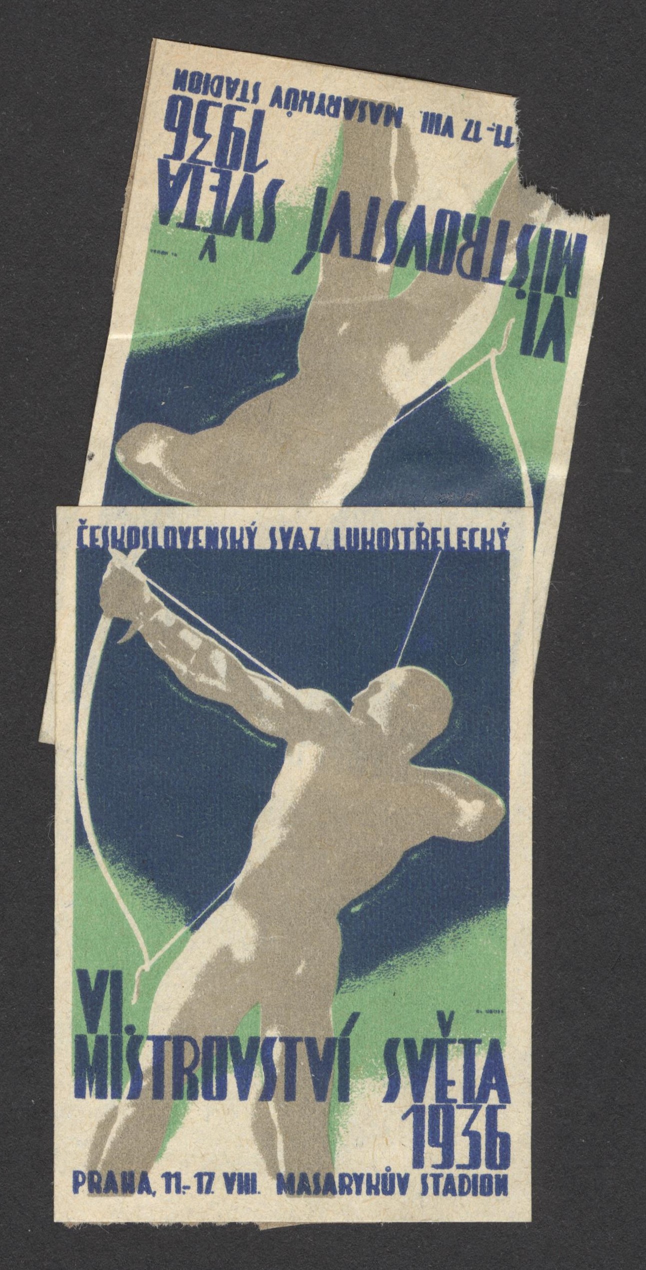 Náhledový obrázek Mistrovství světa v lukostřelbě. Praha 1936 - 1