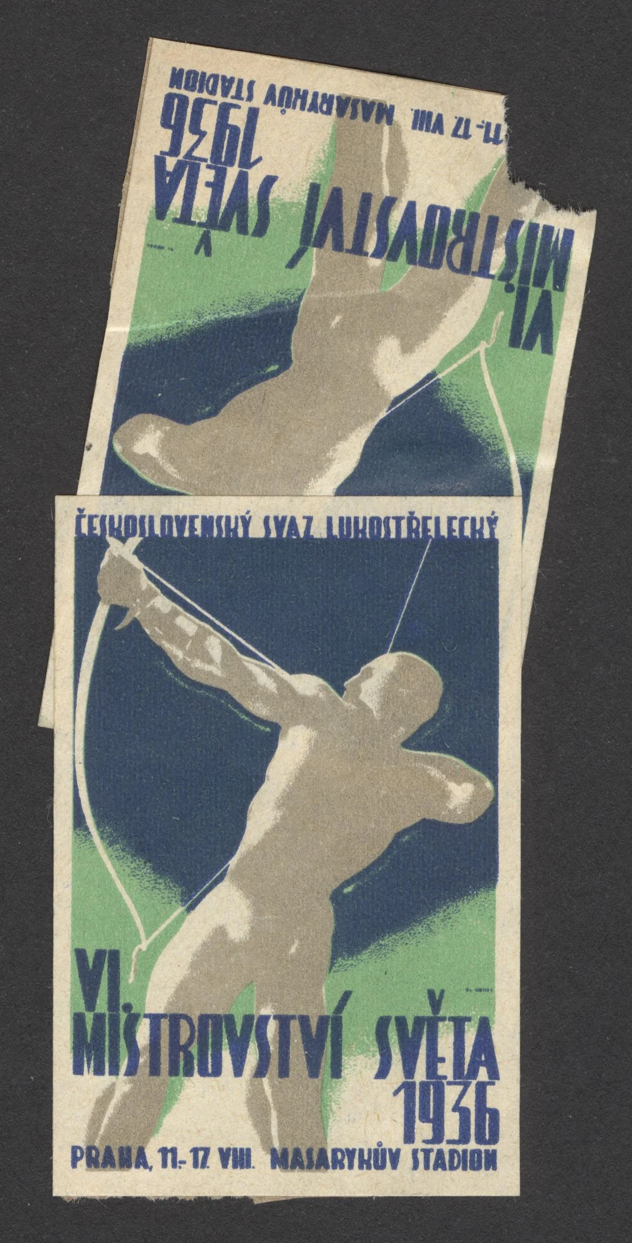Náhledový obrázek předmětu Mistrovství světa v lukostřelbě. Praha 1936