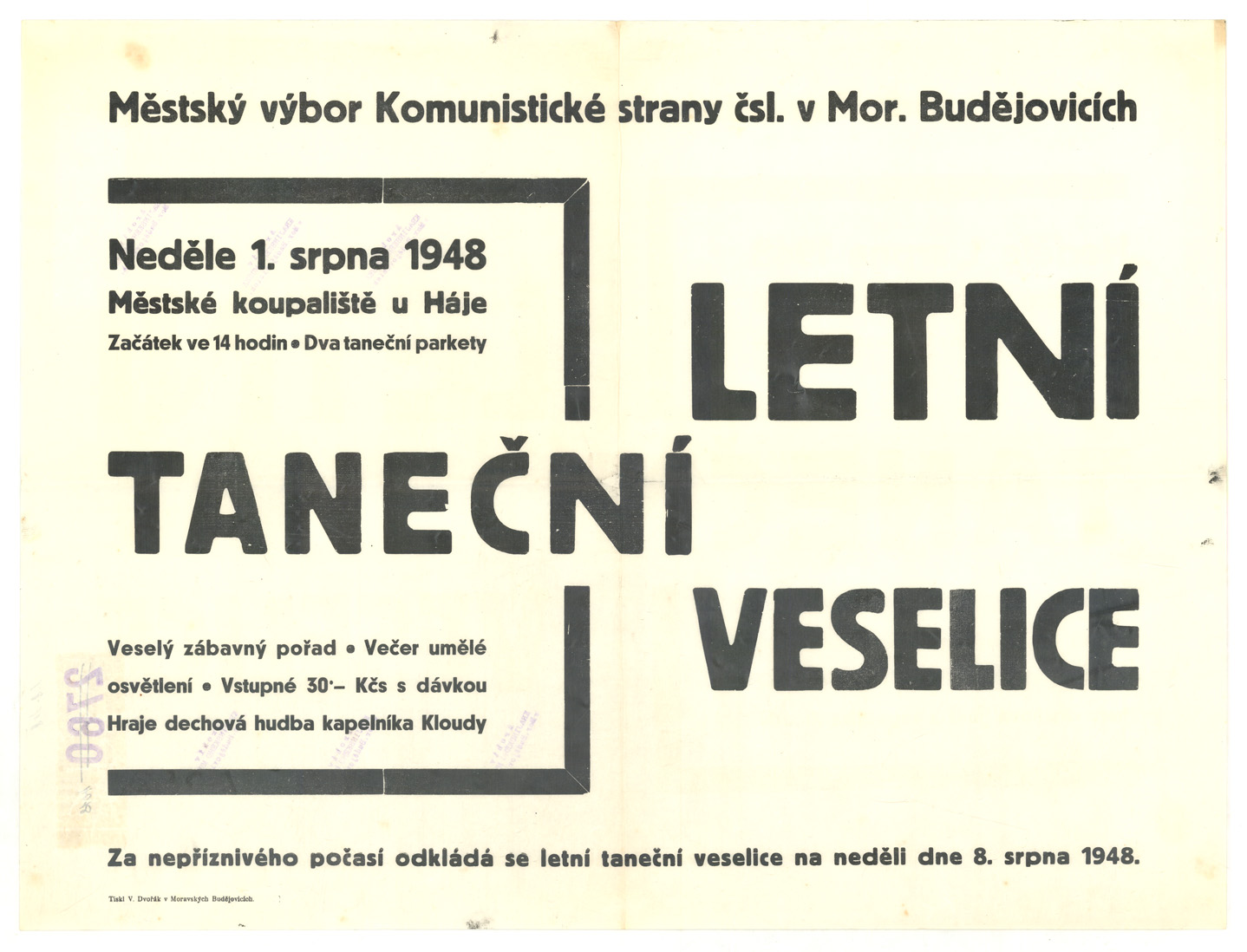 Náhledový obrázek Letní taneční veselice - 1