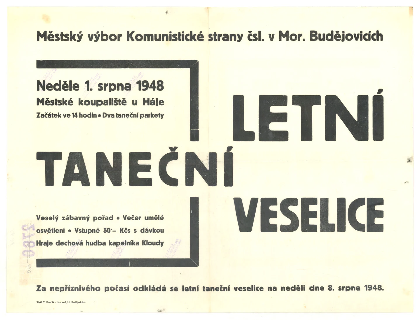 Náhledový obrázek předmětu Letní taneční veselice
