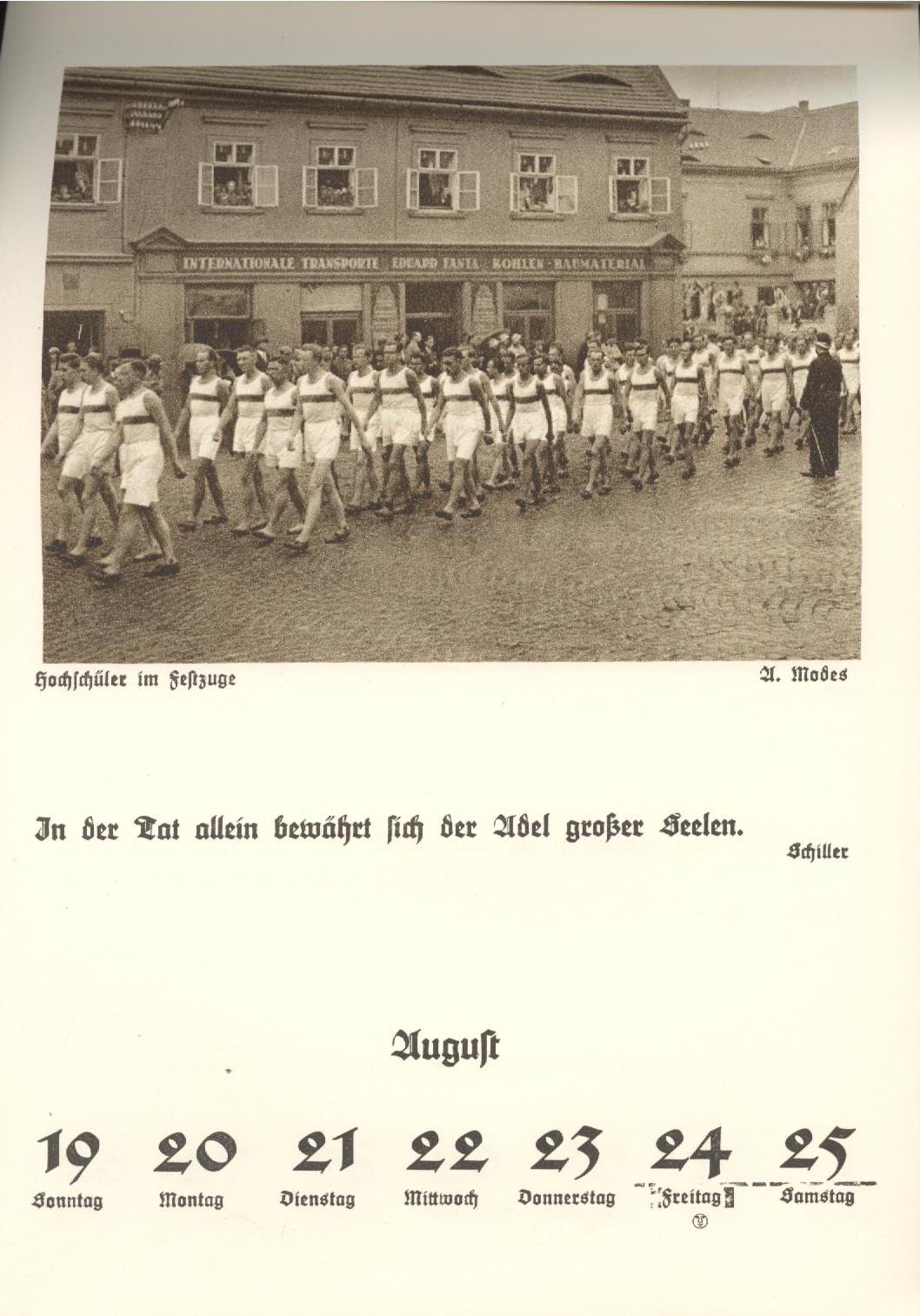 Náhledový obrázek Turnerský kalendář Saaz 1934 - 6