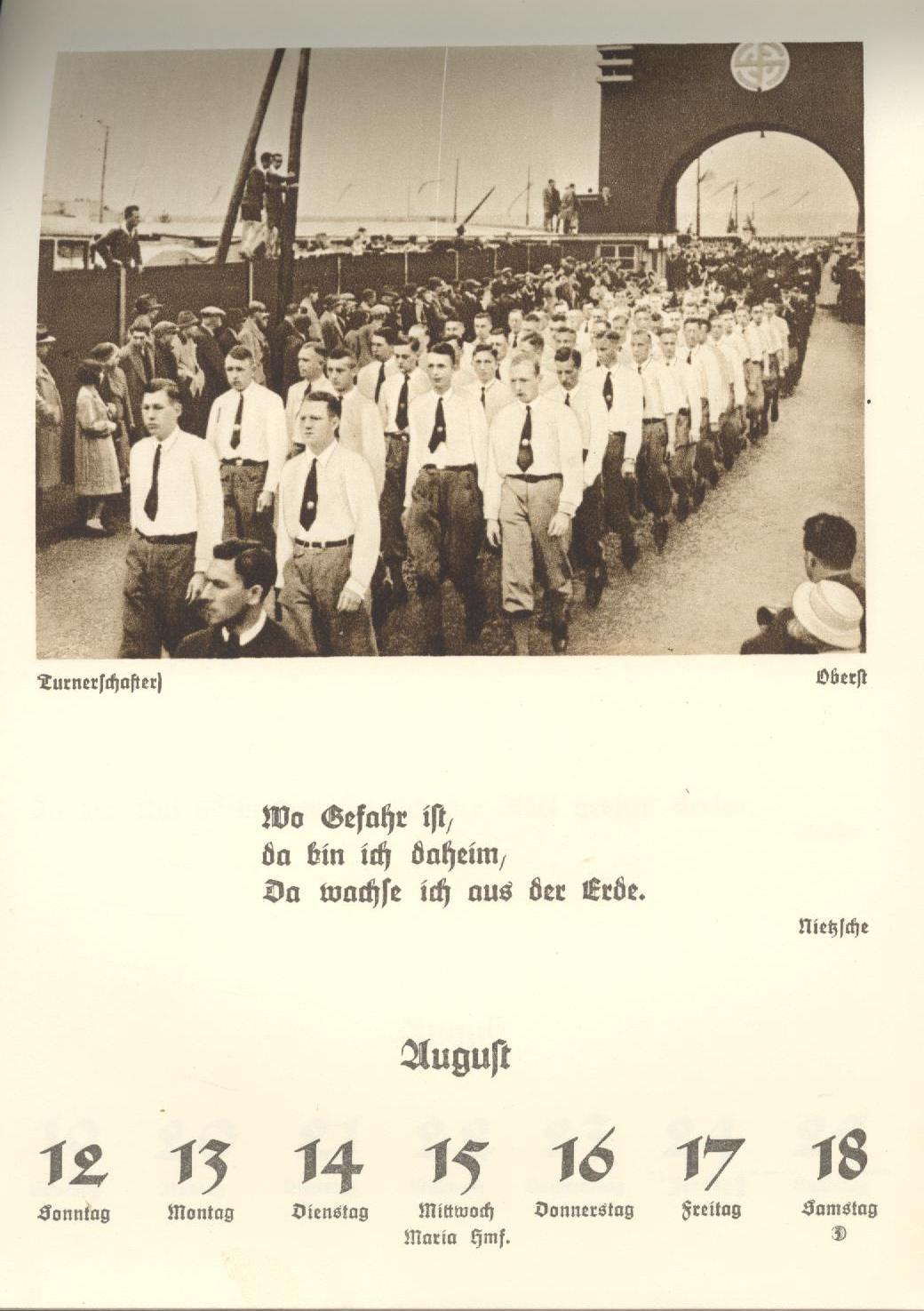 Náhledový obrázek Turnerský kalendář Saaz 1934 - 5