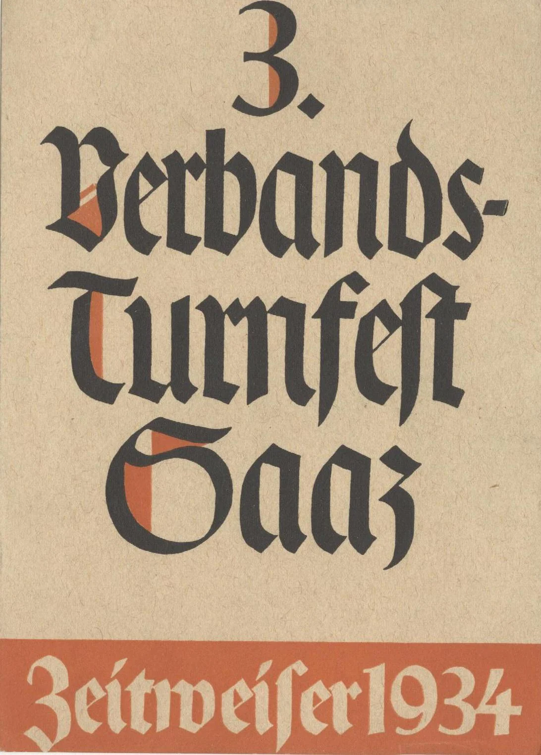 Náhledový obrázek předmětu Turnerský kalendář Saaz 1934