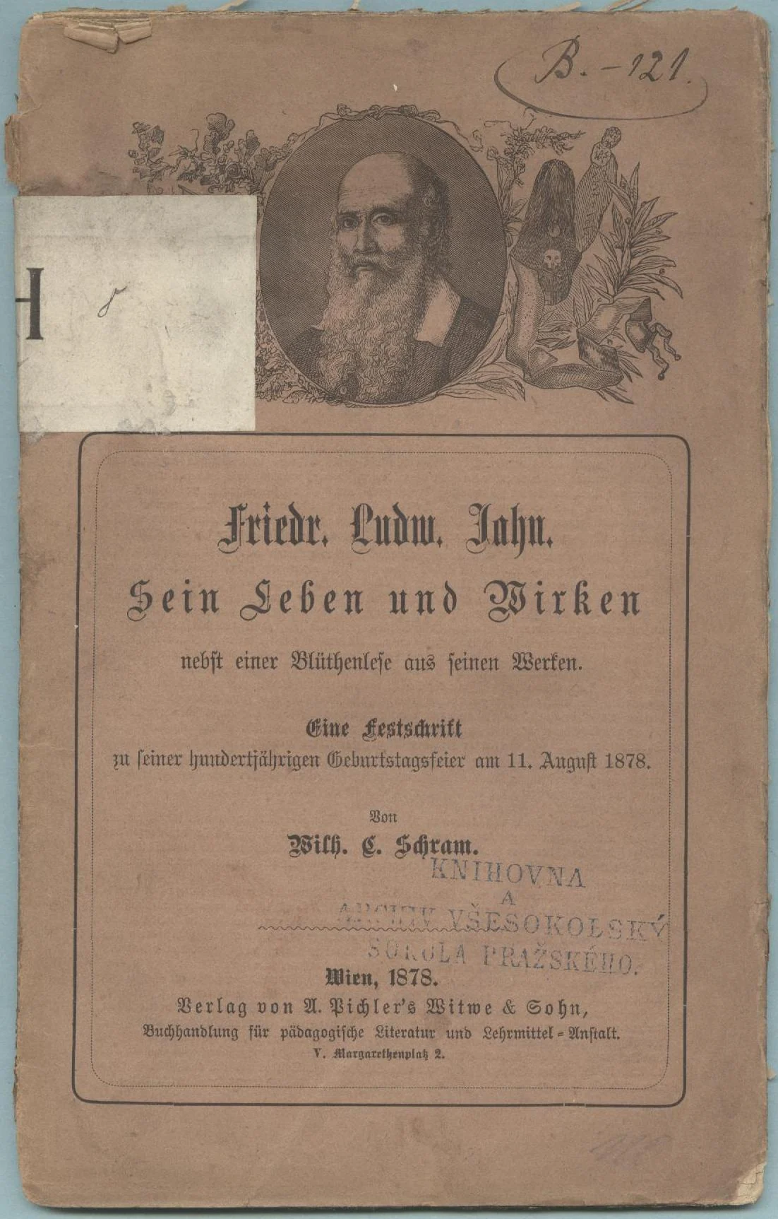 Náhledový obrázek předmětu Friedr. Ludw. Jahn. Sein Leben und Wirken